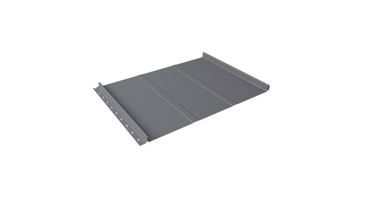 Кликфальц Line Grand Line 0.5 Satin с пленкой на замках RAL 7004 сигнальный серый