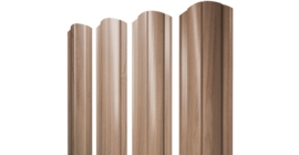 Штакетник Круглый фигурный 0,45 Print Elite Honey Wood TwinColor