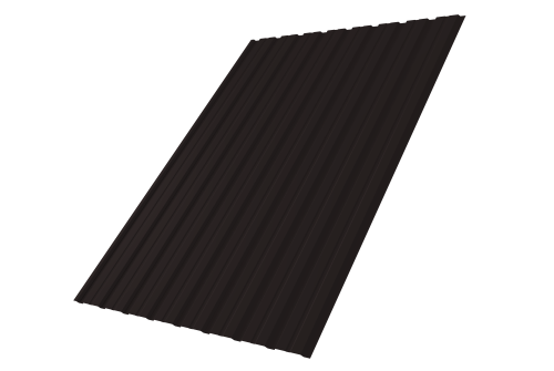 Профнастил С10В Grand Line 0.5 PurLite Мatt RAL 9005 черный