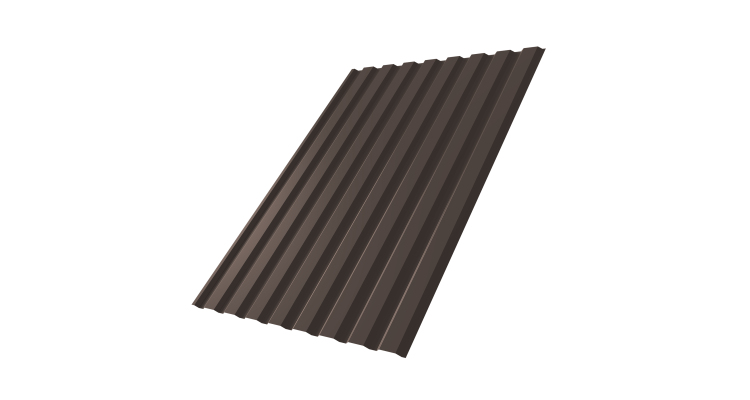 Профнастил С20А 0,5 PurPro Matt 275 RR 32 темно-коричневый