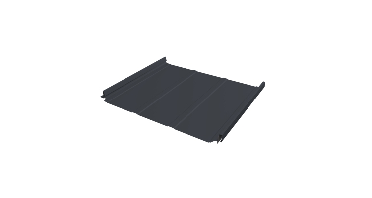 Кликфальц Pro Line Grand Line 0,5 Satin с пленкой на замках RAL 7024 мокрый асфальт