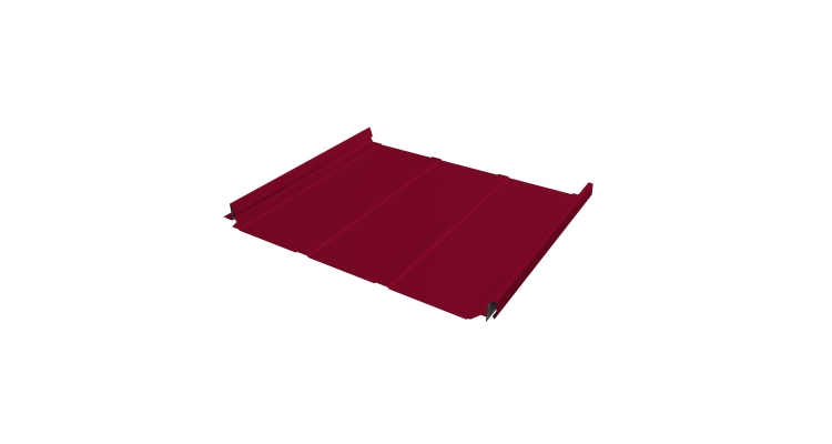 Кликфальц Pro Line Grand Line 0,45 PE с пленкой на замках RAL 3003 рубиново-красный