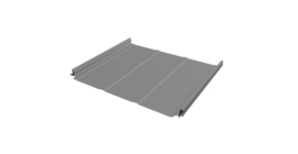 Кликфальц Pro Line Grand Line 0,45 PE с пленкой на замках RAL 9006 бело-алюминиевый