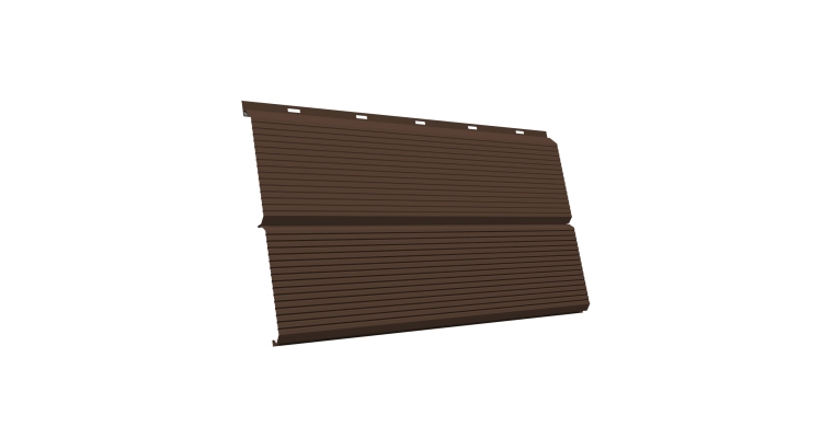 ЭкоБрус 0,345 Gofr GL 0.5 Satin с пленкой RAL 8017 шоколад