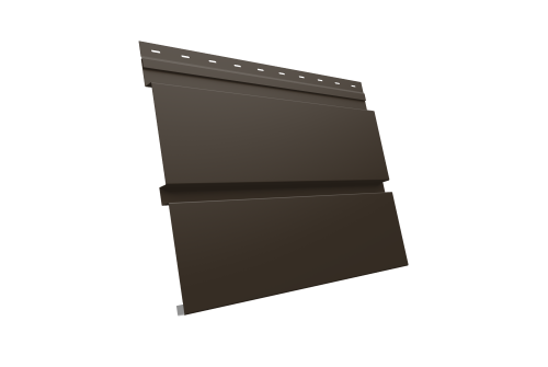 Квадро брус 0,5 GreenCoat Pural BT с пленкой RR 32 темно-коричневый