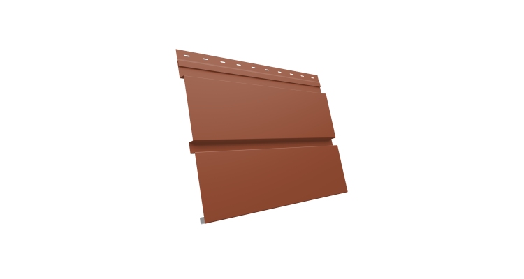 Квадро брус 0.5 Satin Мatt с пленкой RAL 8004 терракота