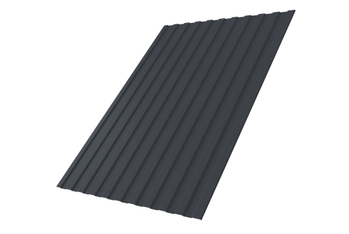 Профнастил С8А 0,5 Satin RAL 7024 мокрый асфальт