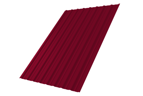 Профнастил С10A 0,45 PE RAL 3003 рубиново-красный