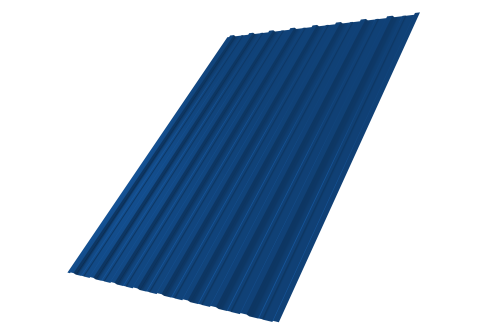 Профнастил С10A 0,5 Satin RAL 5005 сигнальный синий