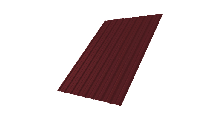 Профнастил С10В 0.5 Satin RAL 3005 красное вино