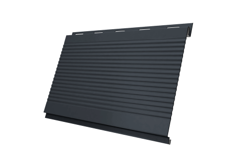 Вертикаль 0,2 gofr 0.5 Drap с пленкой RAL 7024 мокрый асфальт
