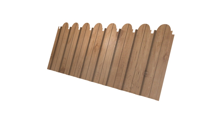 Профнастил C10A фигурный 0.45 Print Premium Pine Wood Fresh