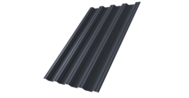 Профнастил НС44 Grand Line 0,5 PurLite Matt RAL 7024 мокрый асфальт