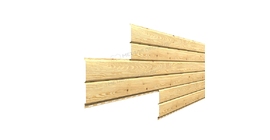 Сайдинг Металл Профиль Lбрус-15х240 (ECOSTEEL-01-Сосна-0.5)