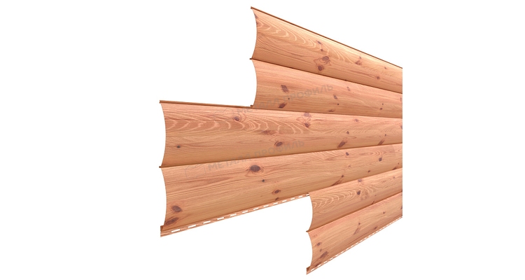 Сайдинг Металл Профиль Woodstock-28х330 (ECOSTEEL_T-12-Золотой Орех-0.45)