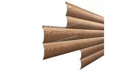 Сайдинг Металл Профиль Woodstock-Т-28х330 (ECOSTEEL_T-01-Кедр-0.5)