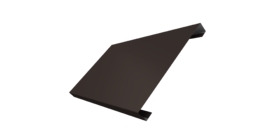 Ламель лицевая 200 забора жалюзи Texas 0.45 Drap ST с пленкой RR 32 темно-коричневый