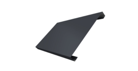 Ламель лицевая 200 забора жалюзи Texas 0.5 Drap с пленкой RAL 7024 мокрый асфальт