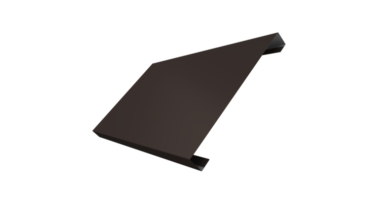 Ламель лицевая 200 забора жалюзи Texas 0.5 Velur X с пленкой RR 32 темно-коричневый