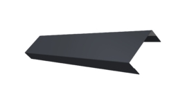 Ламель лицевая 50 забора жалюзи Texas 0.45 Drap TR с пленкой RAL 7024 мокрый асфальт