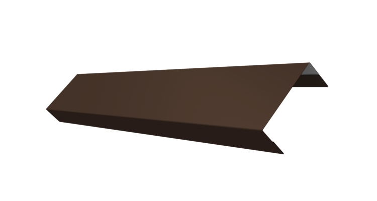 Ламель лицевая 50 забора жалюзи Texas 0.5 PurLite Matt с пленкой RAL 8017 шоколад