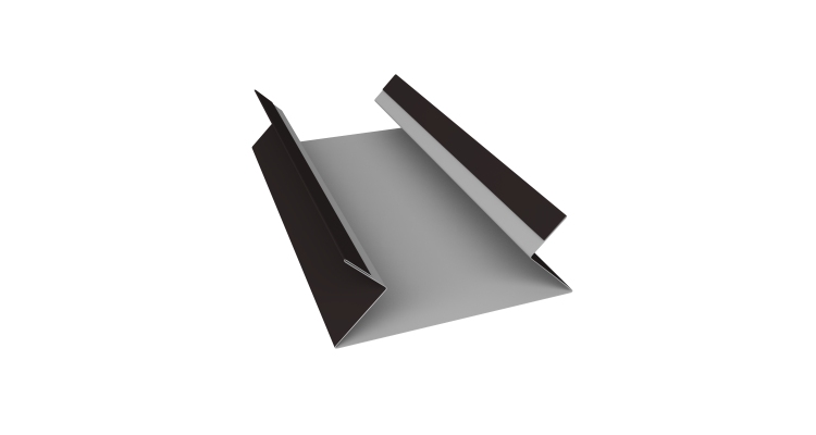 Планка угла внутреннего составная верхняя 0,5 Drap TX RAL 9005 черный (2м)