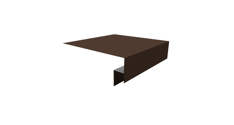 Планка околооконная сложная Экобрус Grand Line 200х50х25 0,5 Satin Matt RAL 8017 шоколад (2м)