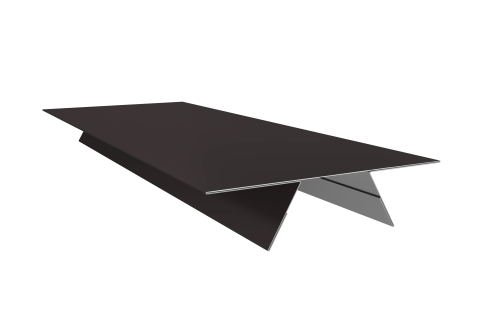 Планка стыковочная составная верхняя 0,5 Satin Matt RAL 9005 черный (2м)