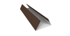 Планка стыковочная составная нижняя 0,45 Drap ST RAL 8017 шоколад (2м)