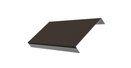 Ламель обратная 200 забора жалюзи Texas 0.5 Velur X с пленкой RR 32 темно-коричневый