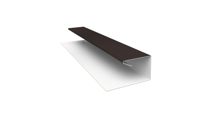 Планка П-образная завершающая сложная (КД) 0,5 Drap RR 32 темно-коричневый (2м)