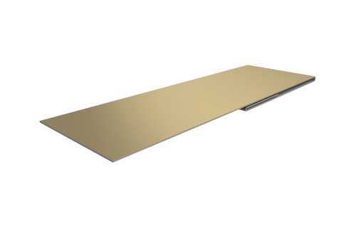 Планка финишная 48х25 0,45 PE с пленкой RAL 1014 слоновая кость (2м)