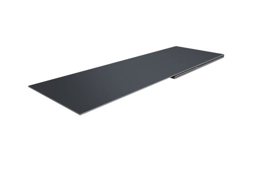 Планка финишная 48х25 0,45 Drap TX RAL 7024 мокрый асфальт (2м)