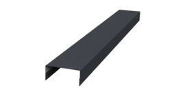 Крышка 30х15 жалюзи Texas 0,45 Drap TX RAL 7024 мокрый асфальт (2м)