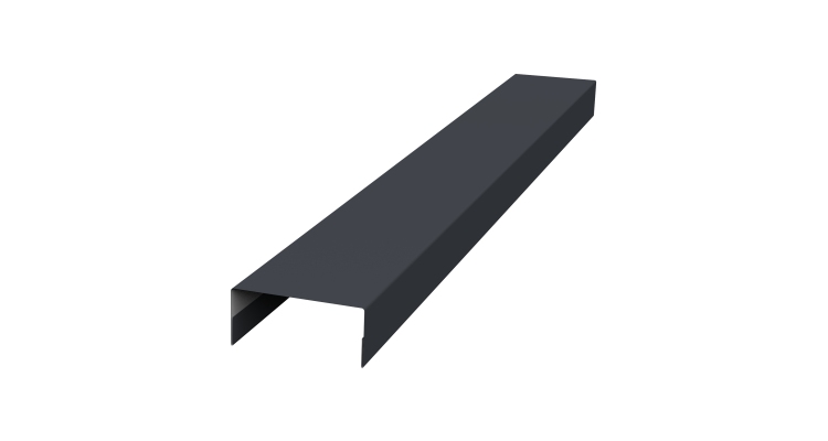 Крышка 30х20 жалюзи Texas 0,45 Drap TR RAL 7024 мокрый асфальт (2,5м)