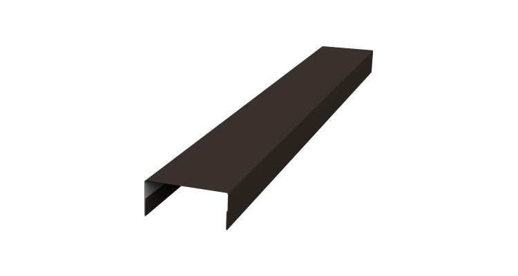 Крышка 30х20 жалюзи Texas 0,45 PE-Double RR 32 темно-коричневый (2,5м)