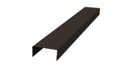 Крышка 45х20 жалюзи Texas 0,45 PE-Double RR 32 темно-коричневый (2м)