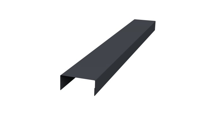 Крышка 45х20 жалюзи Texas 0,5 Atlas X RAL 7024 мокрый асфальт (3м)