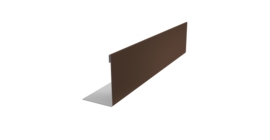 Нащельник 125 Texas 25х35 0,5 PurLite Matt RAL 8017 шоколад (L1,5)