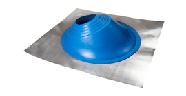 Проходной элемент MF угловой №3.1 (280-460мм) +185 EPDM (металлический неокрашенный фланец) синий