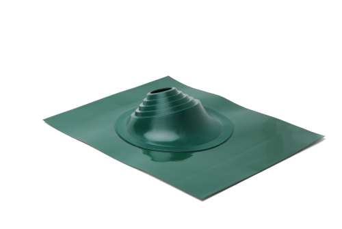 Проходной элемент MF угловой №1 (75-200мм) +240 силиконовый (металлический окрашенный фланец) зеленый