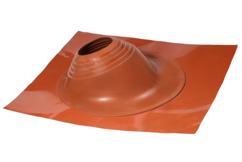 Проходной элемент MF угловой №2 (180-280мм) +240 силиконовый (металлический окрашенный фланец) терракот