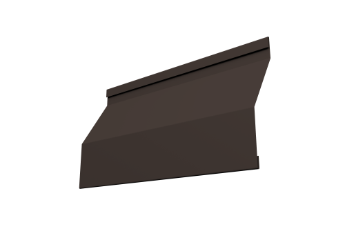 Ламель забора жалюзи Milan Slim 0,45 Drap-double TX RR 32 темно-коричневый