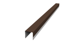 Планка вертикальная обратная для забора жалюзи Palermo 0,5 Satin Matt TX RAL 8017 шоколад (2м)