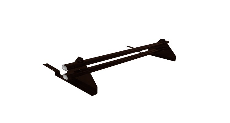 Снегозадержатель трубчатый для композитной черепицы Roman RAL 8019 (1м)