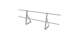 Ограждение кровельное на фальц Optima 0,65х2м RAL 7004