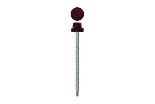 Саморез кровельный Daxmer 4,8х70 RAL 3005 (100) сверло №1