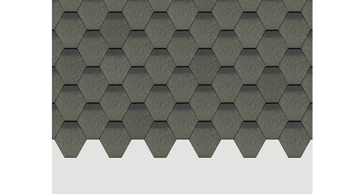 Гибкая черепица Docke Standard Сота, Зелёный